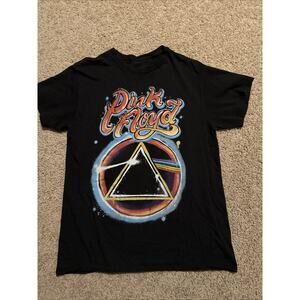 Pink Floyd Airbrush Retro Graphic Dark Side Of The Moon Tee Shirt Size Large
